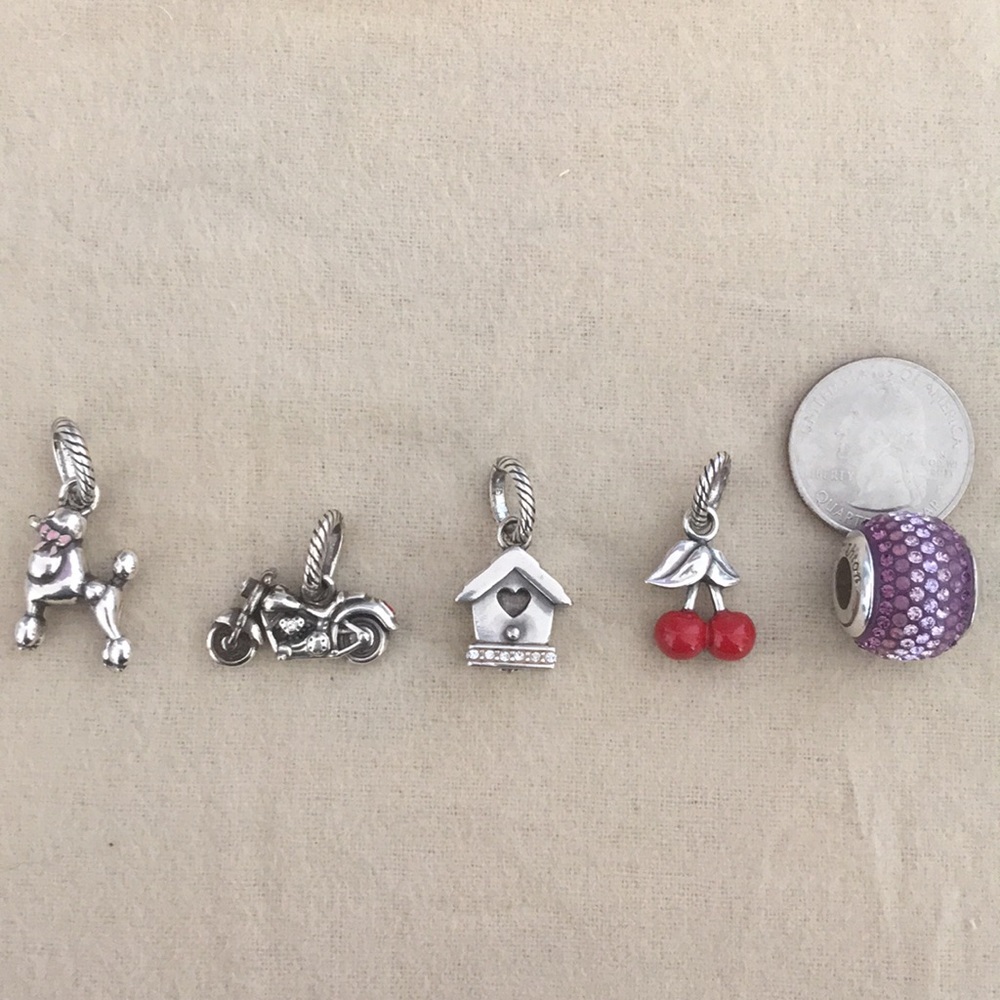 5 Brighton Charms and Necklace